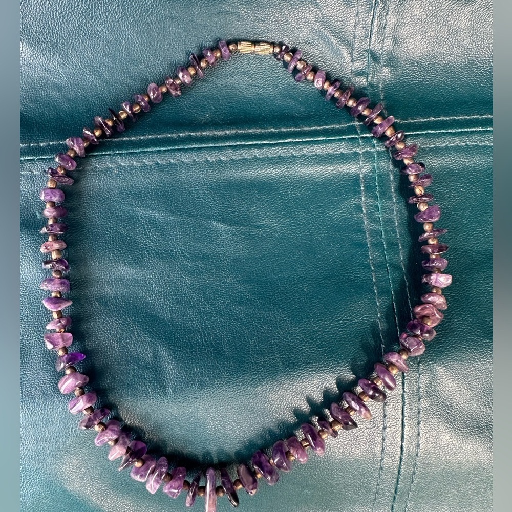 Vintage Natural Amethyst Necklace